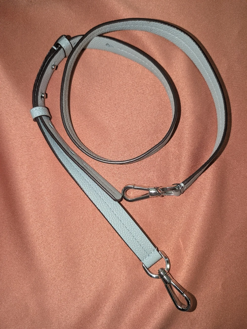 Kate Spade Light Blue Pebbled Leather Tote Purse with Crossbody Strap